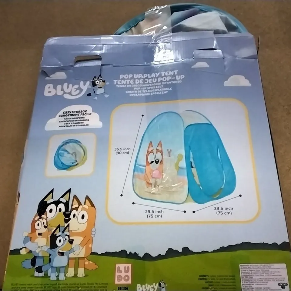BLUEY POP UP PLAY HOUSE TENT  RRP £17.99
