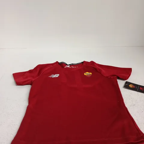 NEW BALANCE AS ROMA FOOTBALL TRAINING JERSEY – RED, MEN'S SB (SMALL)