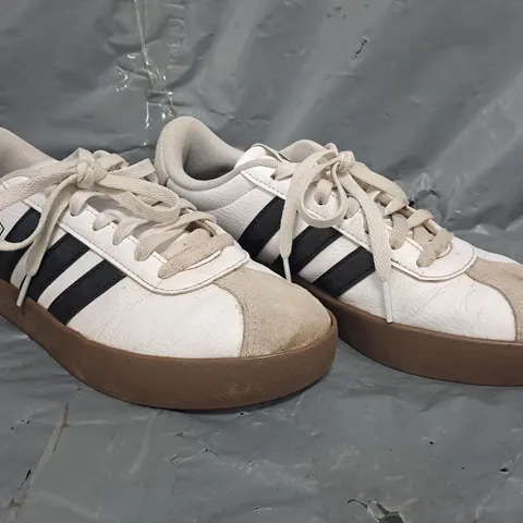 ADIDAS WOMEN'S VL COURT 3.0 TRAINERS IN WHITE/BLACK SIZE UK 7