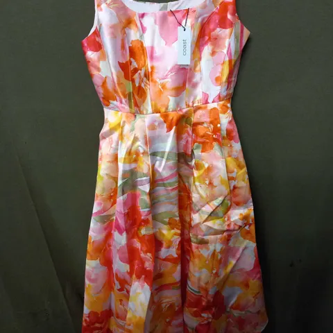 COAST CUT OUT TWILL MIDI DRESS IN FLORAL OMBRE - 10