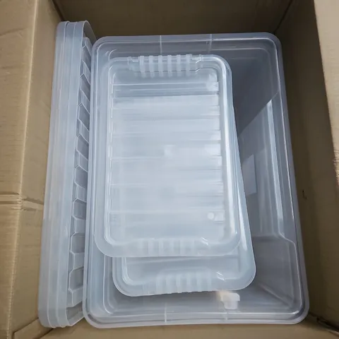 LARGE BOX OF ASSORTED REALLY USEFUL STORAGE BOXES