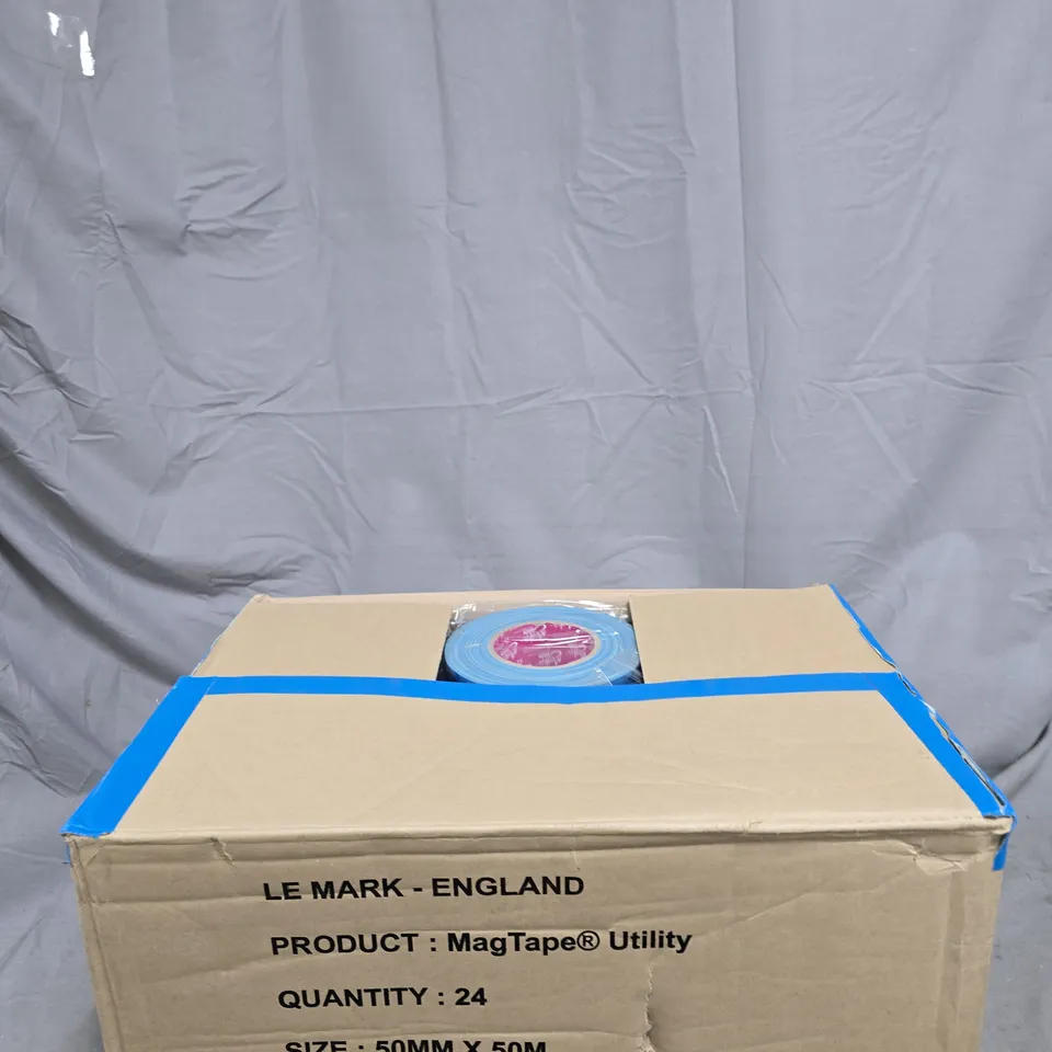 LE MARK ENGLAND MAGTAPE UTILITY BLUE TAPE – 50MM X 50M, 24 ROLLS