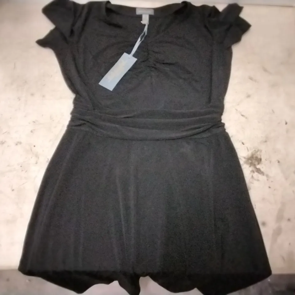 BOX OF APPROXIMATELY 25 RUTH LANGSFORD BLACK DRESSES SIZE 8