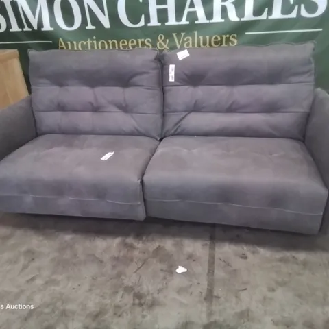 QUALITY ITALIAN DESIGNED & MANUFACTURED BOLZANO POWER RECLINING LARGE SOFA DAMASCO GREY SUEDE