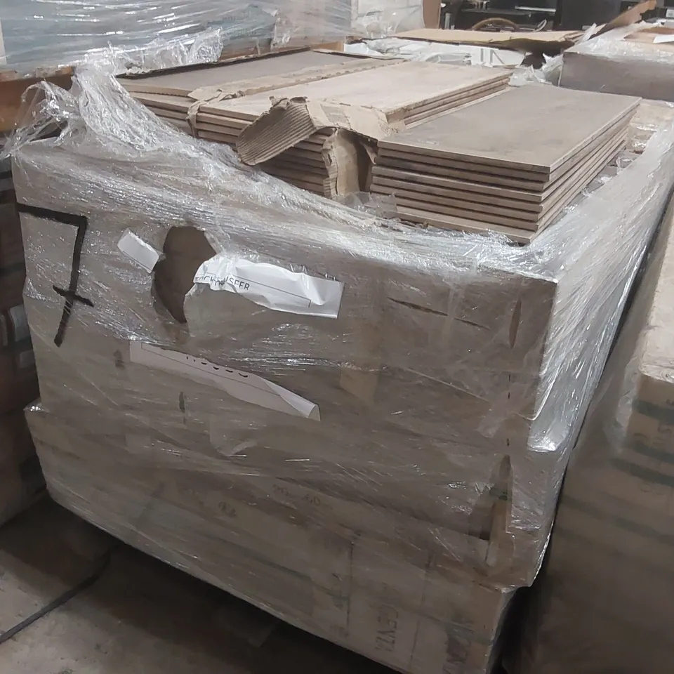 PALLET CONTAINING APPROXIMATELY 37x BOXES OF 10pcs AGENTA 20 x 60CM TILES
