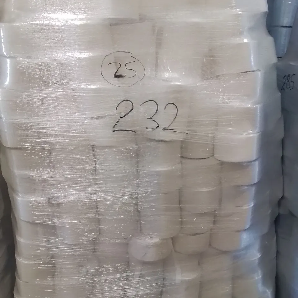 PALLET CONTAINING APPROXIMATELY 200 WHITE PAPER CLEANING ROLLS 