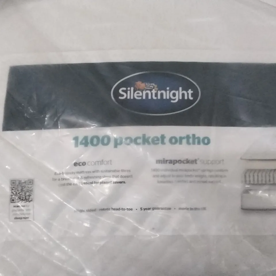 QUALITY BAGGED SILENTNIGHT 1400 POCKET ORTHO 5FT MATTRESS
