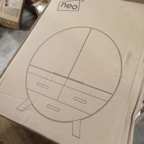 BOXED NEO WALL MOUNTED 2-DRAWER VANITY UNIT (1BOX )