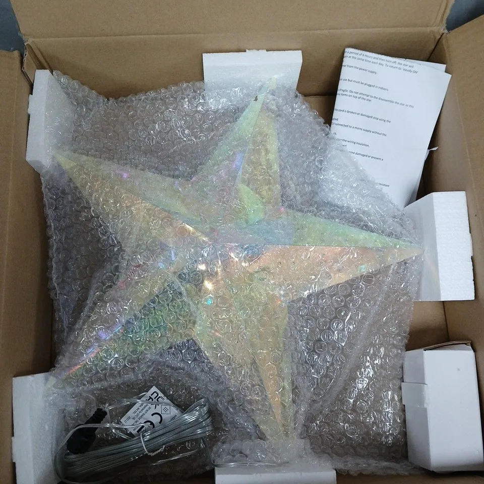 GARDEN STORIES IRIDESCENT LED STAR – GARDEN LIGHTING (LARGE)