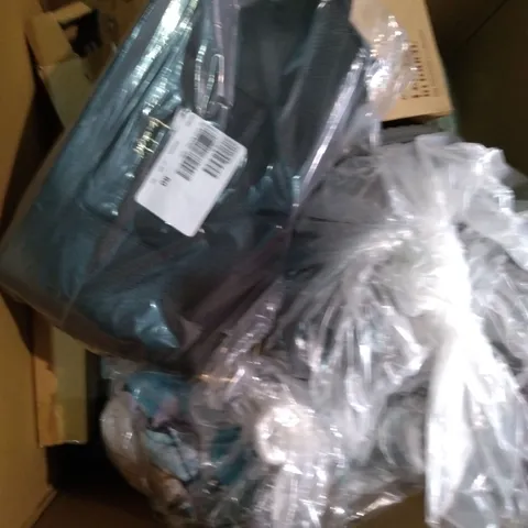 LARGE QUANTITY OF ASSORTED HOME WARE TO INCLUDE; CLOTHING AND BEDDING