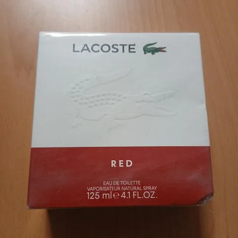 BOXED AND SEALED LACOSTE RED EAU DE TOILETTE 125ML