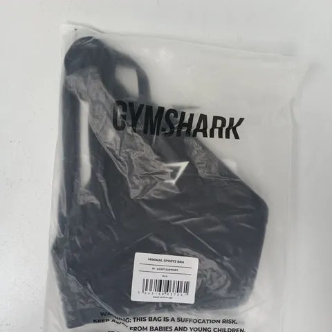 BAGGED GYMSHARK MINIMAL SPORTS BRA IN BLUE SIZE MEDIUM