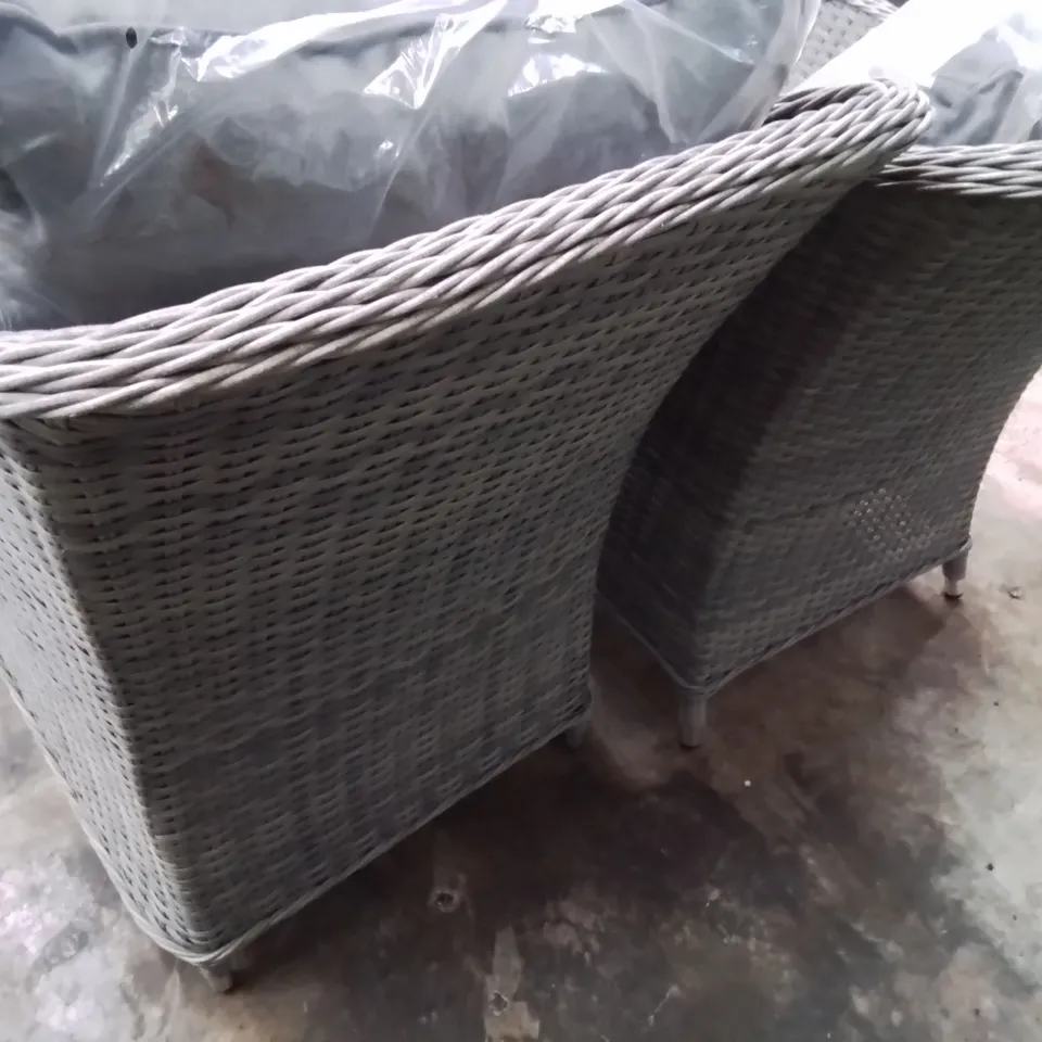 PAIR OF GOODHOME HAMILTON PATIO ARMCHAIRS