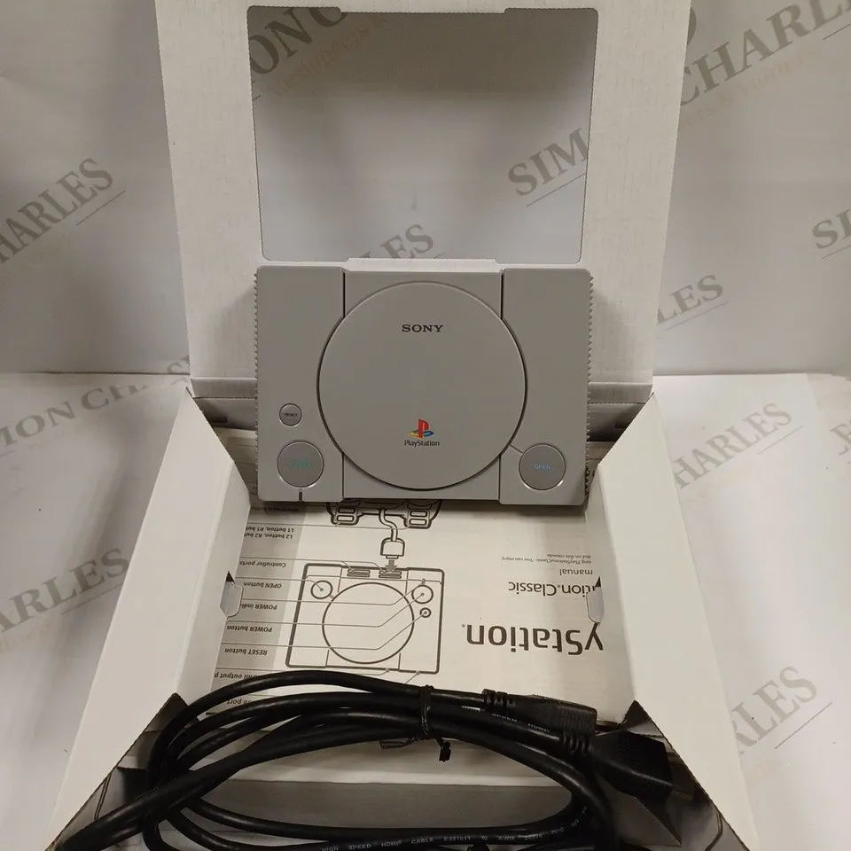 BOXED SONY PLAYSTATION CLASSIC PRELOADED CONSOLE 
