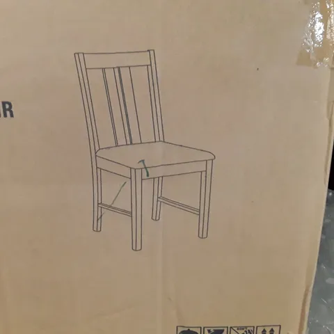 BOXED HALLOWOOD SET OF 2 ASTON DINING CHAIR - OAK