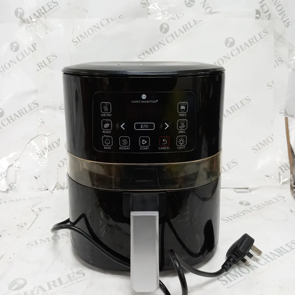 BOXED COOK'S ESSENTIALS 4L AIR FRYER - BLACK