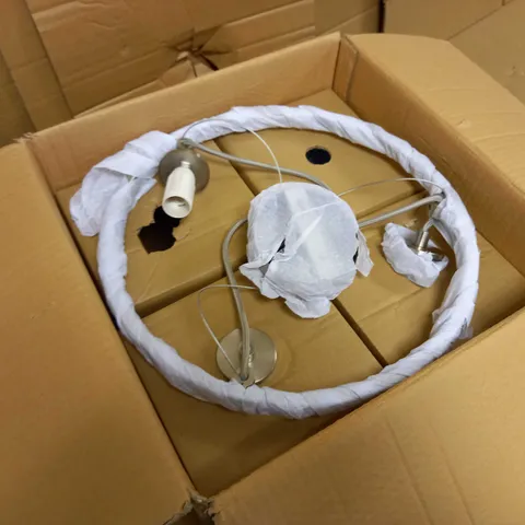 JOHN LEWIS SELSEY 3 LIGHT SEMI FLUSH