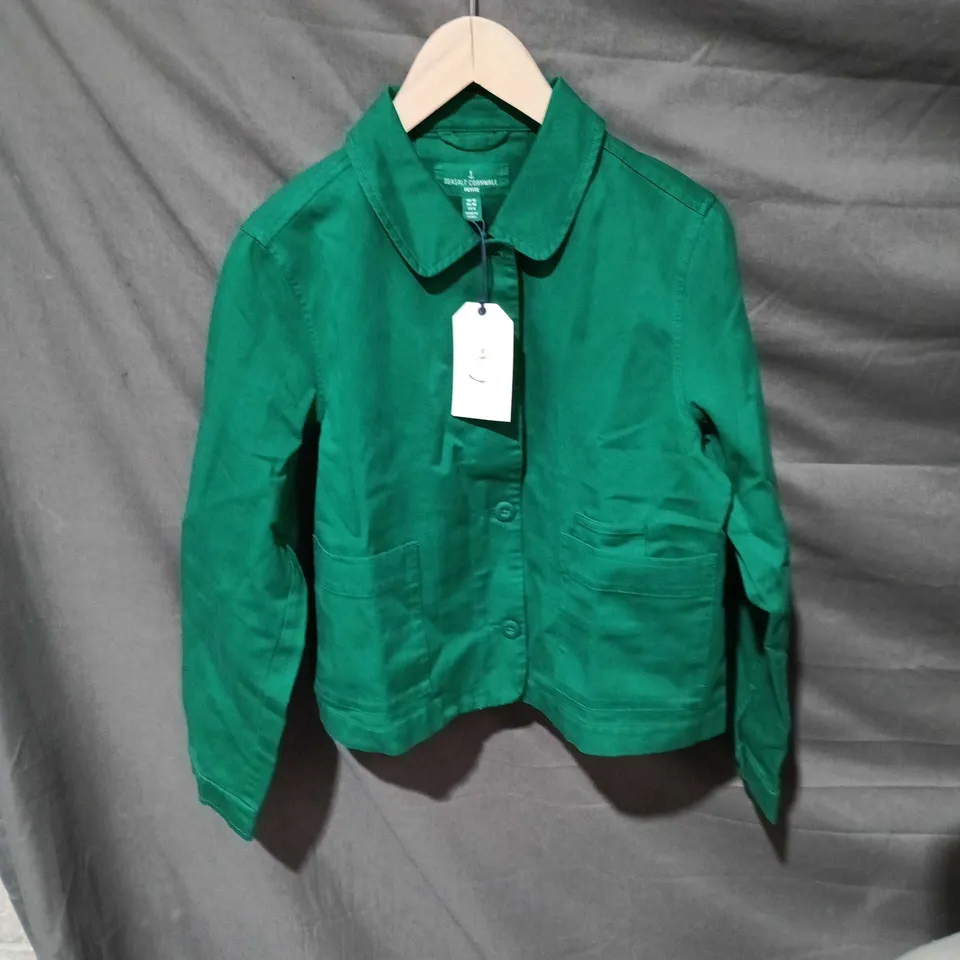 SEASALT CORNWALL PETITE GREEN JACKET – UK 10