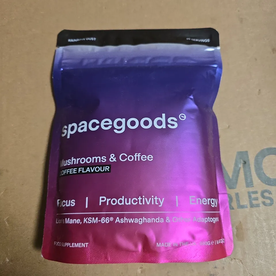 SPACEGOODS MUSHROOMS & COFFEE – FOOD SUPPLEMENT - 240G