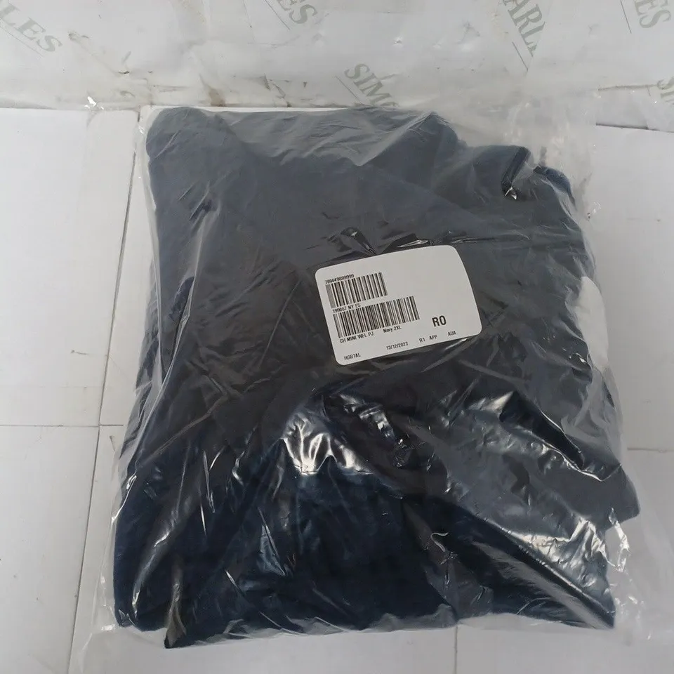 COZEE HOME MINI WAFFLE PJ SET IN NAVY - 2XL