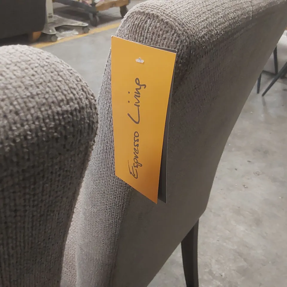 PAIR OF SHANKAR ESPRESSO LIVING DINING CHAIRS