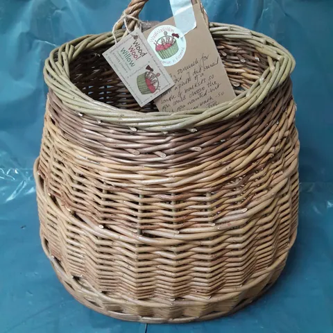 WOOD WOOL WILLOW BASKET