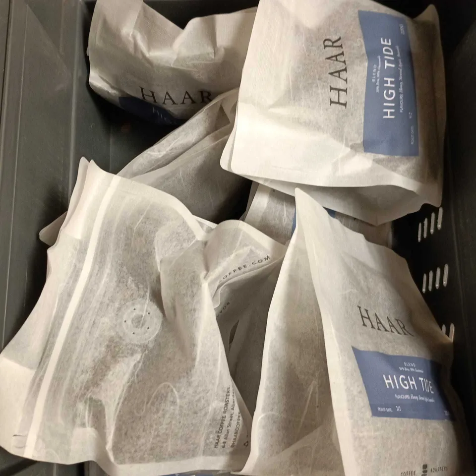 APPROXIMATELY 8 SEALED HAAR HIGH TIDE HONEY & APPLE COFFEE - 220G