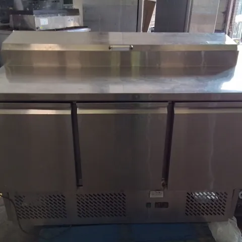 STAINLESS STEEL COMMERCIAL ICE-A-COOL 3 DOOR REFRIGERATOR