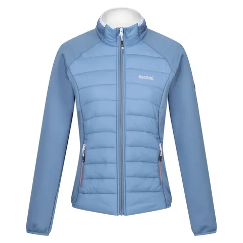 BRAND NEW REGATTA WOMEN'S CLUMBER V HYBRID JACKET IN CORONET BLUE WHITE SIZE 10