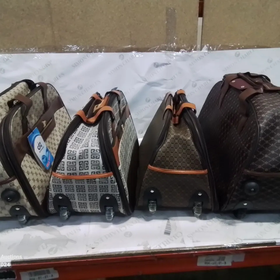 SELECTION OF 4 STYLISH TRAVEL BAGS ON WHEELS