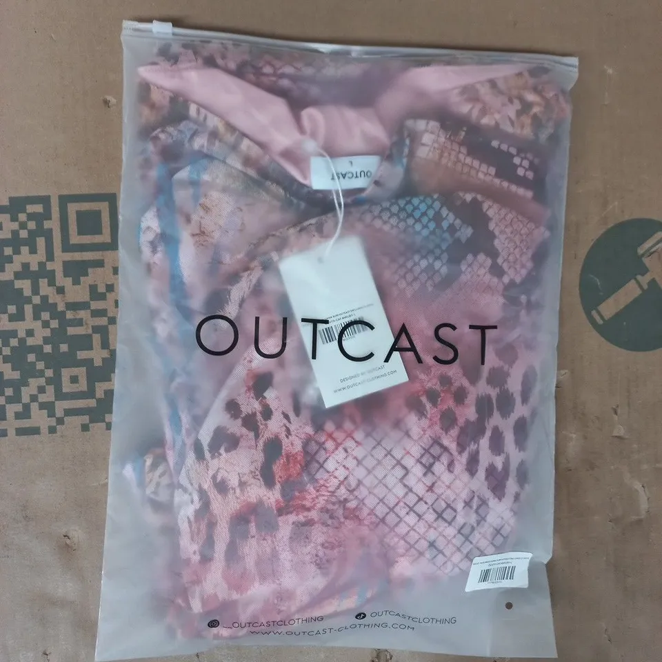 BAGGED OUTCAST HAYLEY MAXI DRESS CAYAN RUBY SIZE LARGE