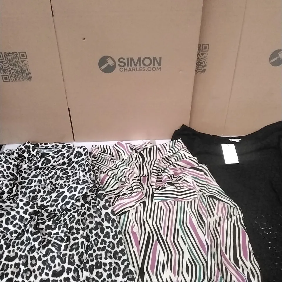 A PALLET TO CONTAIN APPROXIMATELY 130 BRAND NEW DESIGNER WOMEN'S CLOTHES WHICH INCLUDE;JD WILLIAMS SHIRTS, SKIRTS, TOPS ETC