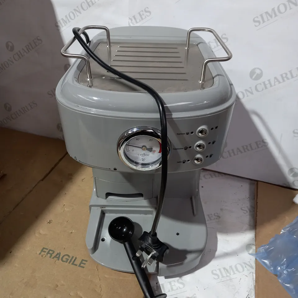 SWAN RETRO GREY ESPRESSO COFFEE MACHINE