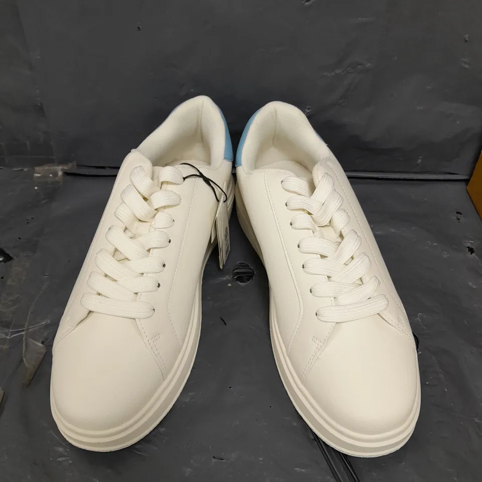 PAIR OF ZARA ORTHOLITE TRAINERS IN WHITE - 10