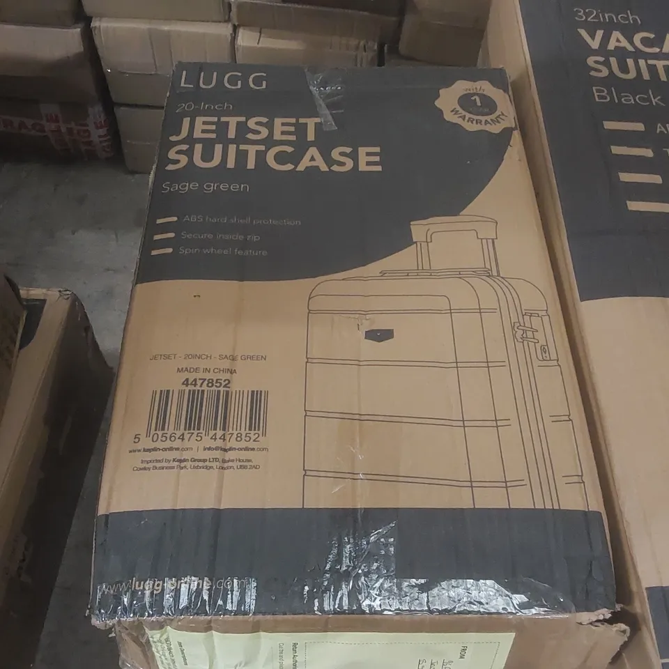 BOXED LUGG TRAVEL SUITCASE