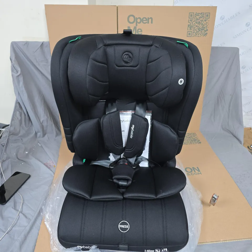 BOXED MYBABIIE MBCS50 I-SIZE CAR SEAT IN BLACK