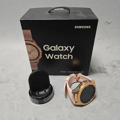 BOXED SAMSUNG GALAXY SMARTWATCH IN ROSE GOLD 
