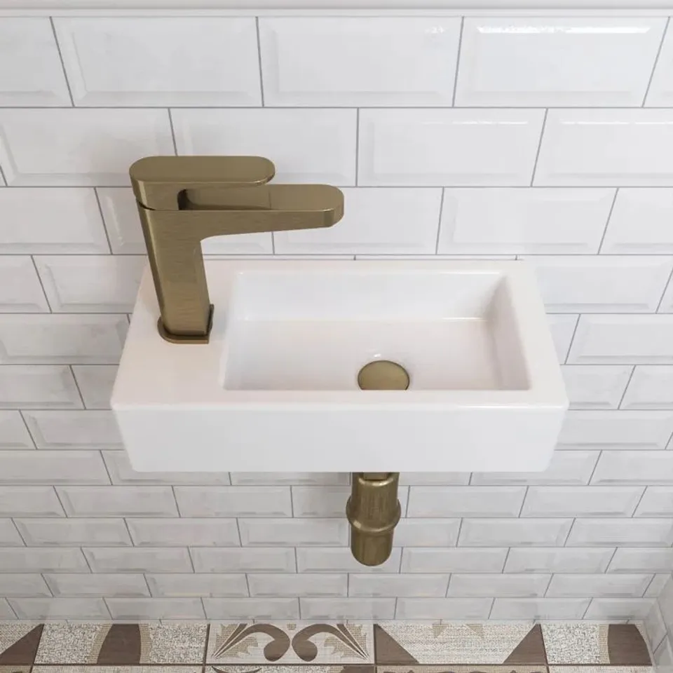 BOXED LIBERTY 36.5X18CM WHITE CERAMIC BASIN