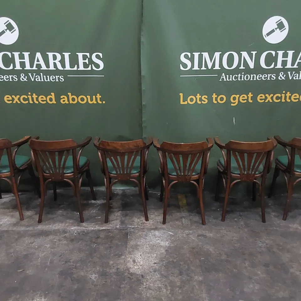 SET OF 6 VINTAGE BENTWOOD STYLE CHAIRS 