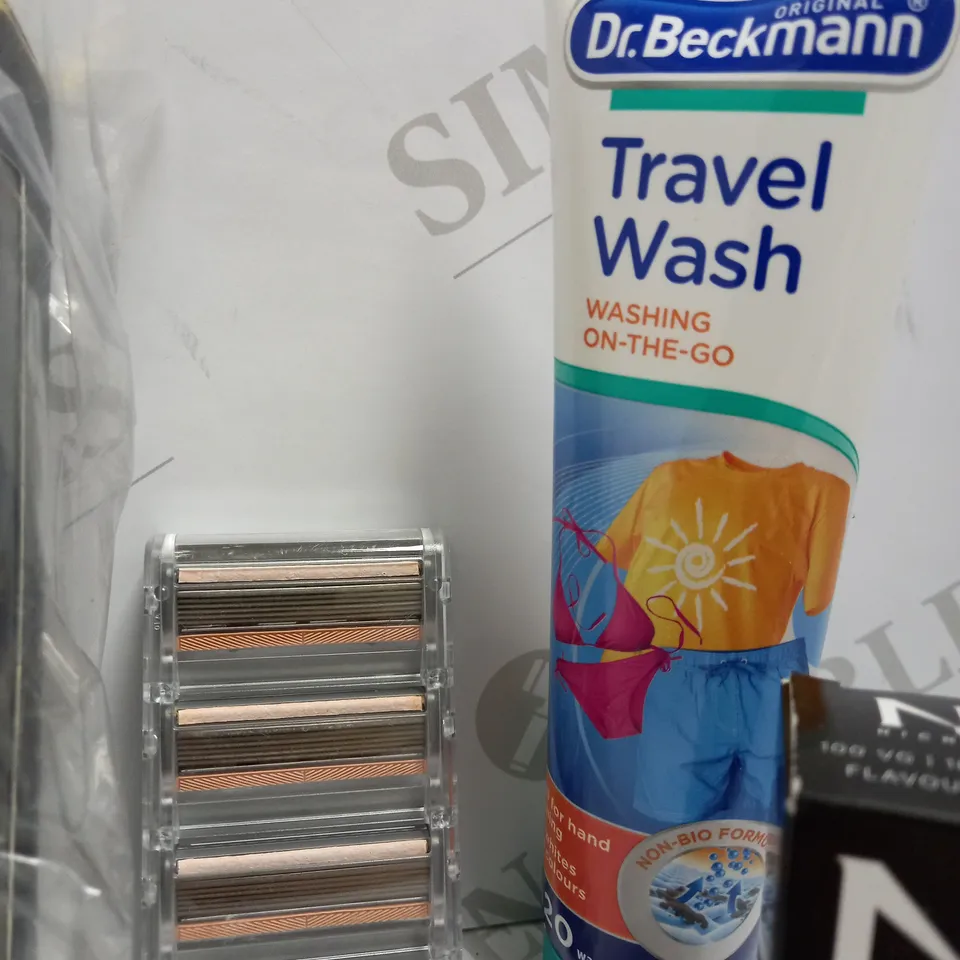 LOT OF APPROX 5 TO INCLUDE MANSCAPED GROOMING KIT , TRAVELWASH , ETC