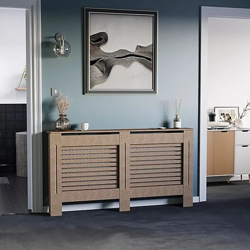 BOXED VIDA DESIGNS MILTON RADIATOR COVER - UNFINISHED - LARGE