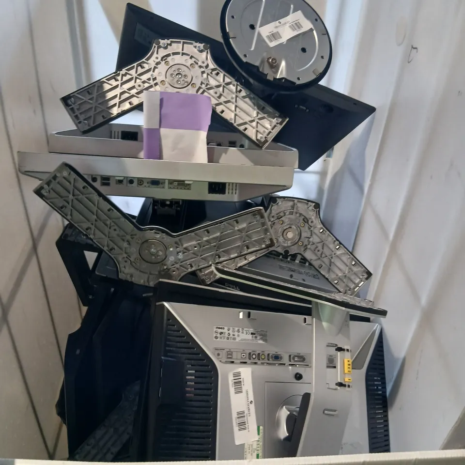 CAGE OF ASSORTED MONITORS