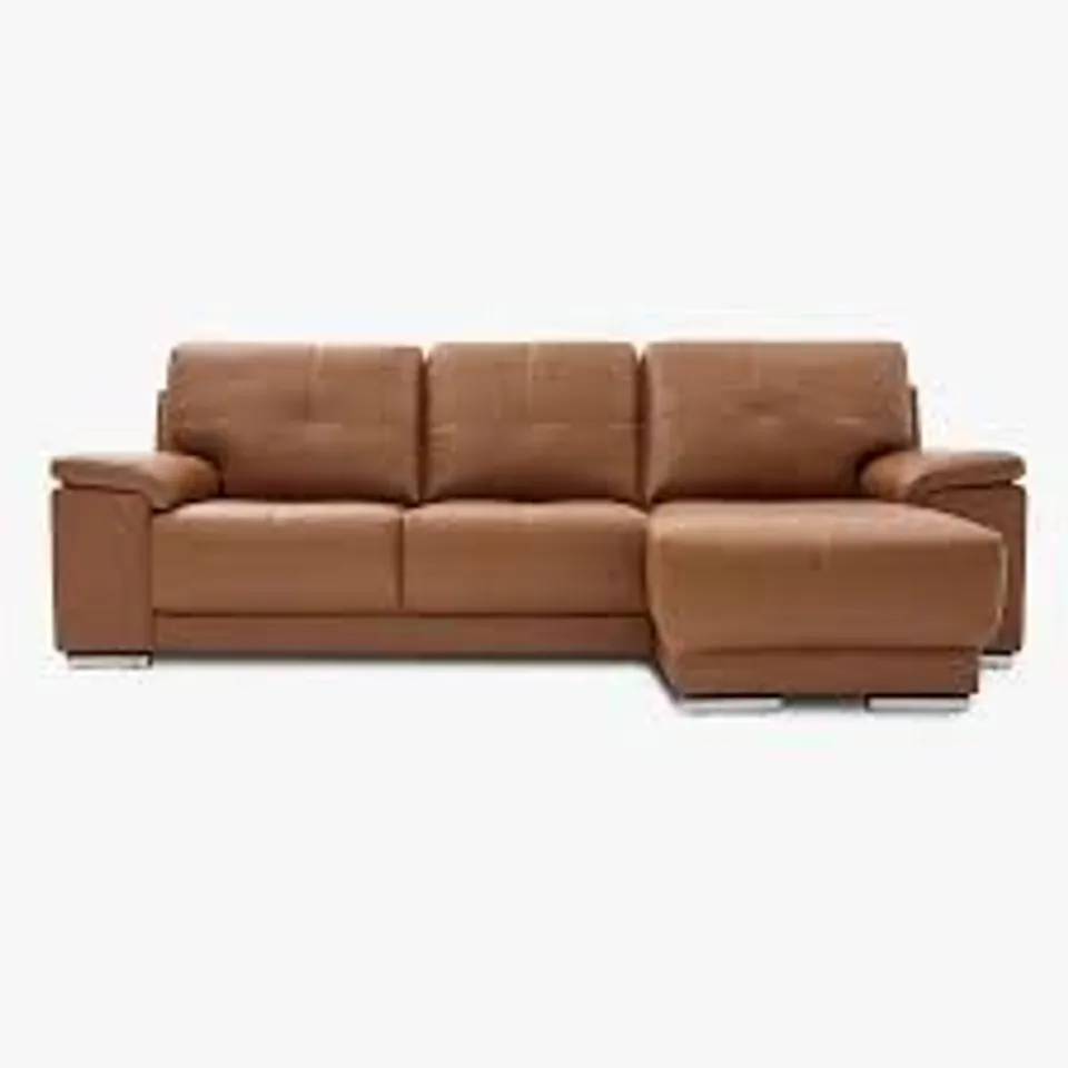 BOXED KANSAS L SHAPE CORNER SOFA TAN PREMIUM