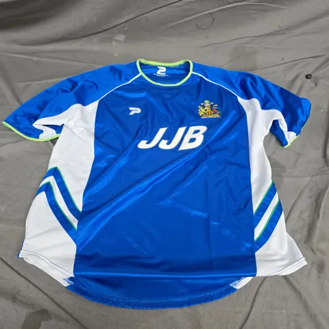 WIGAN ATHLETIC FC FOOTBALL SHIRT – BLUE, PATRICK OFFICIAL LICENSED PRODUCT - XL