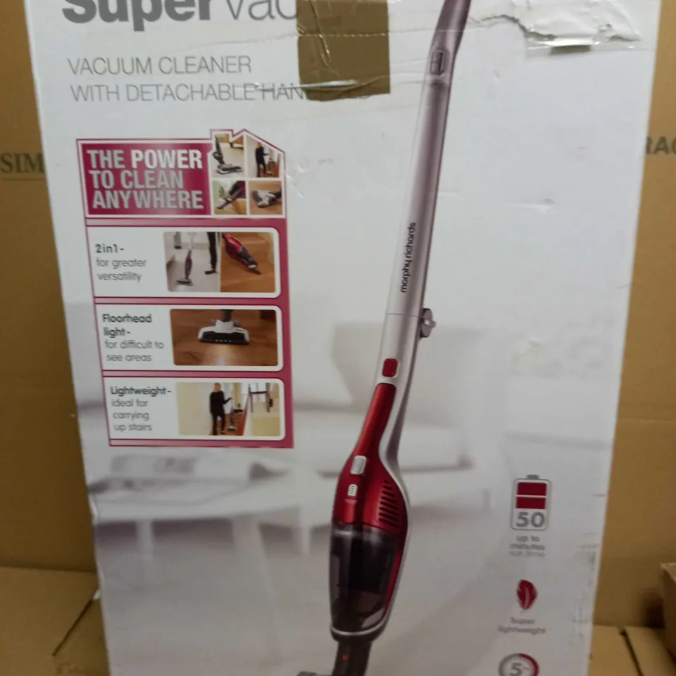 MORPHY RICHARDS SUPERVAC CORDLESS VACUUM CLEANER