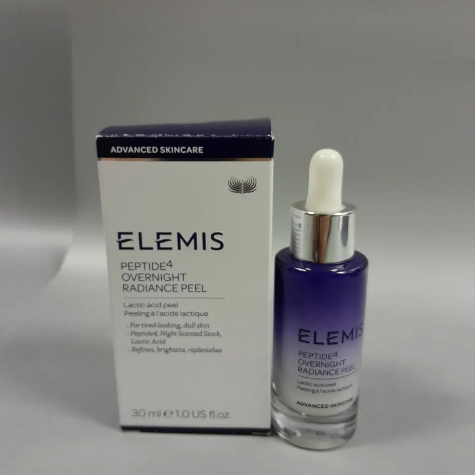BOXED ELEMIS PEPTIDE4 OVERNIGHT RADIANCE PEEL 30ML RRP £71