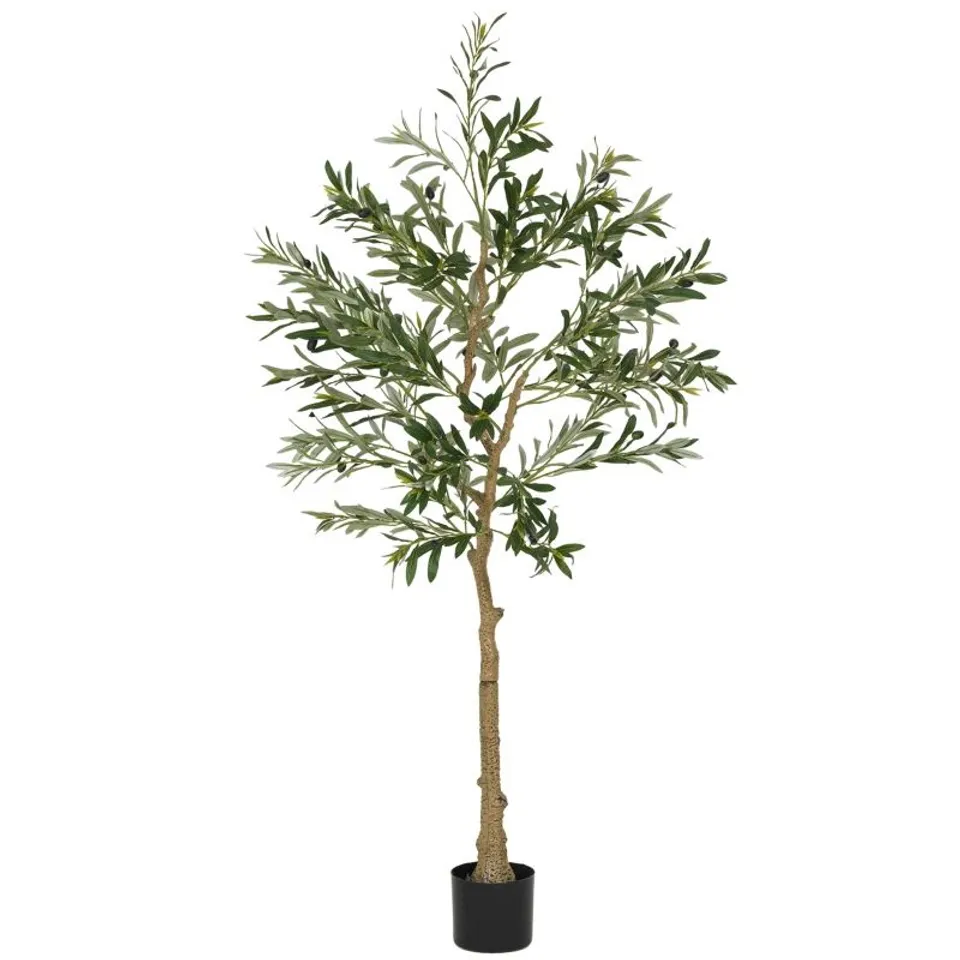 BOXED HOMCOM SILK LEAF ARTIFICIAL OLIVE TREES