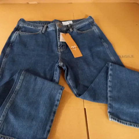 PEOPLE TREE CECILE STRAIGHT LEG JEANS - UK 14