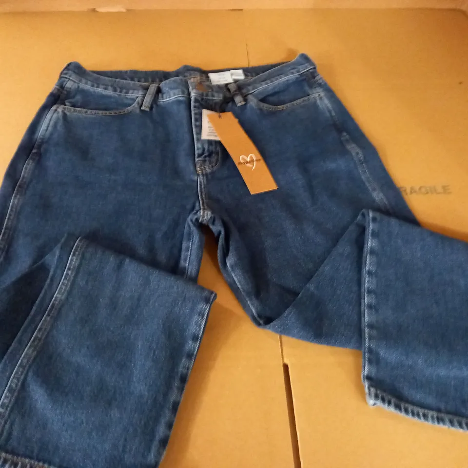 PEOPLE TREE CECILE STRAIGHT LEG JEANS - UK 14