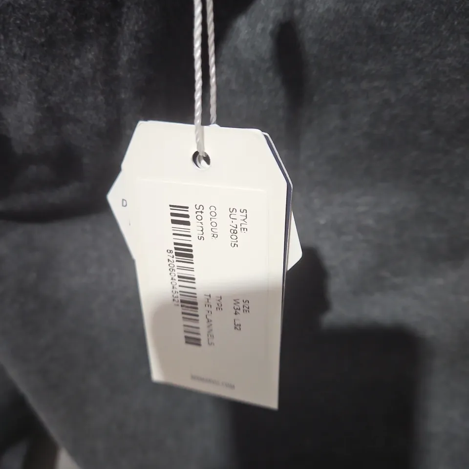 MR MARVIS TROUSERS – STYLE SU-78015, COLOUR STORMS, WAIST 34 IN, INSEAM 32 IN